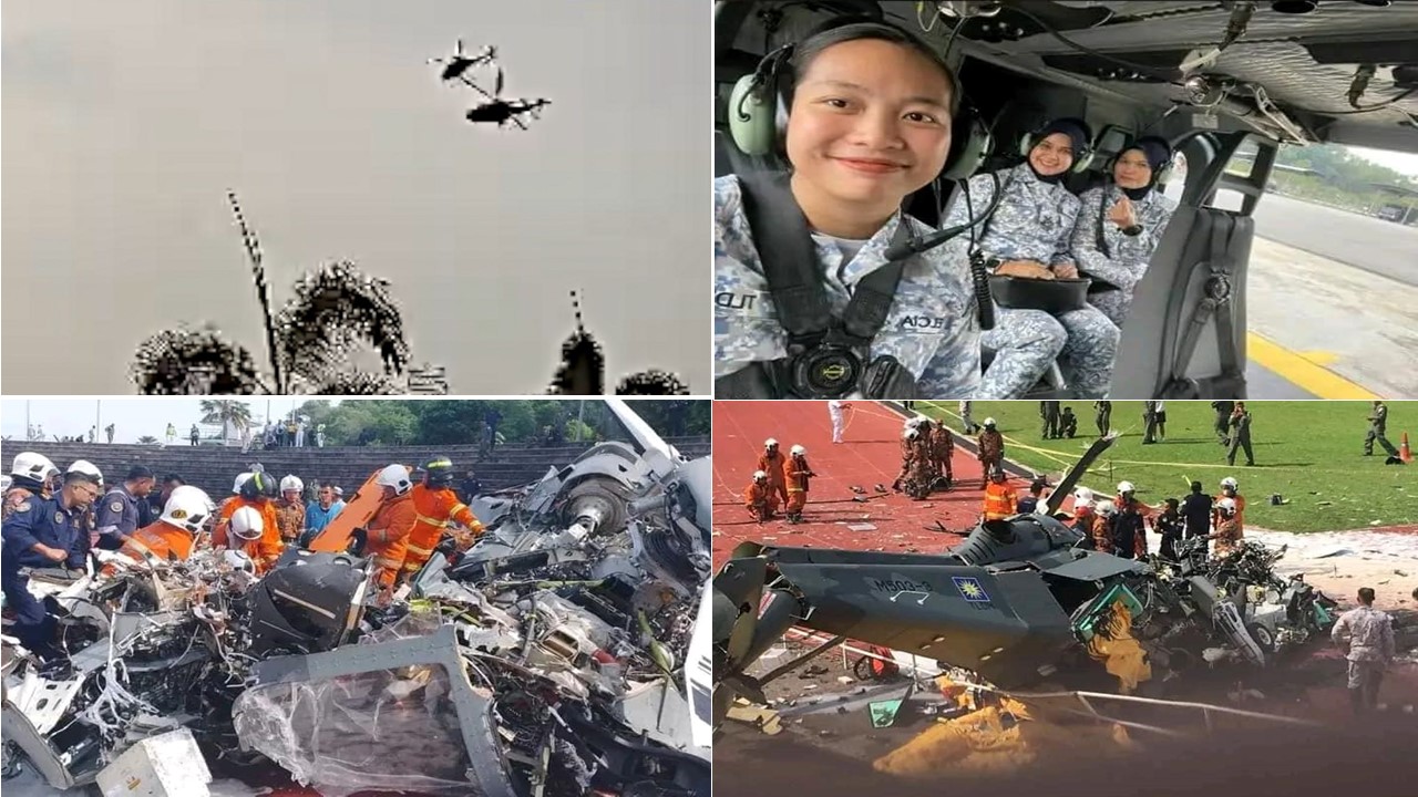 malaysia helicopter crash aftermath